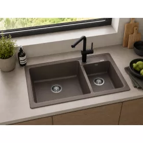 Blanco LEGRA 8 gránit mosogatótál, kávé