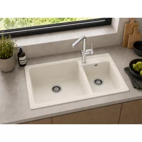 Blanco LEGRA 8 gránit mosogatótál, törtfehér