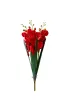 Műnövény Orchidea csokor vörös 70 cm