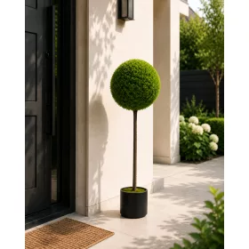 Műnövény gömbös buxus cserepes 100x40 cm