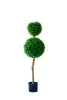 Műnövény két gömbös buxus cserepes 100x30 cm