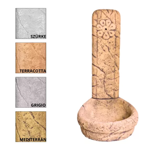 Fabro-Virágos ivókút terracotta (600154-T)