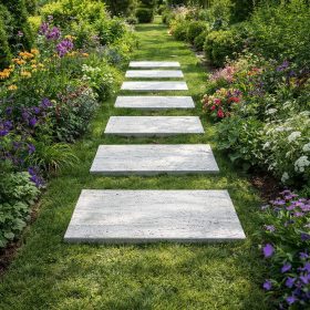 Lépőkő Traverstone 60x30x3 cm, Silver