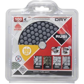 Rubi száraz gyémánt csiszolókorong 100 mm GR-100 (62971)