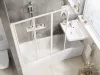 VS3 115 kádparaván fehér+transparent