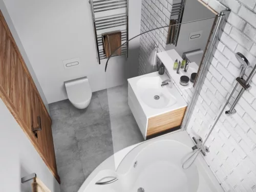 Rosa CVSK1 160/170 bal kádparaván krómhatású+transparent