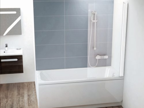 CVS1-80 jobbos kádparaván fehér + transparent