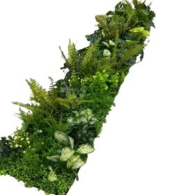 Műnövény fali zöld vegyes 100x100 cm