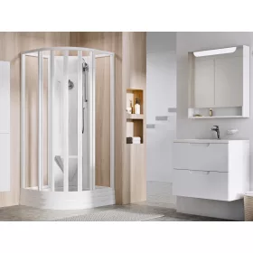 Supernova ASBKP6 90x90 zuhanybox fehér+transparent