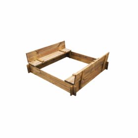 Homokozó tetővel, fa 120 x 120 cm