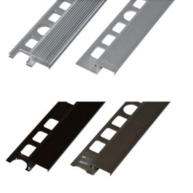   Alumínium Z lépcsőélvédő profil barazdált 10 mm/2,50 m többféle színben