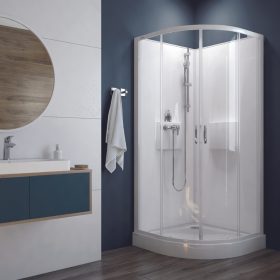   Négyoldalról zárt (négyfalas) zuhanykabinok kpl-KCKP4/BASIC-80-S W18 üveggel (A340405218-01)