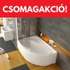 Ravak Rosa II fürdőkád 170x105 balos + Ravak Rosa II előlap 170 balos