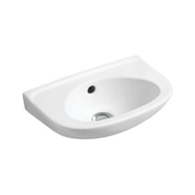   Alföldi Bázis 4123 falra szerelhető mosdó 40x25cm- balos kivitel