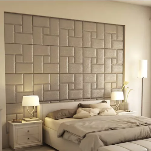Acotango 3D falpanel 60x60cm - francia krém