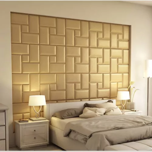Acotango 3D falpanel 60x60cm - korona arany