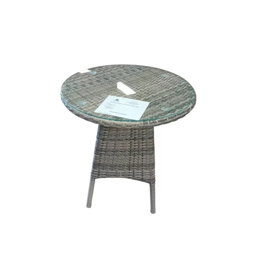 Kerti kis garnitúra 70cm asztal+ 2 fotel (BYH026W/szürke)