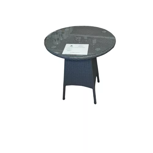 Kerti kis garnitúra 70cm asztal+ 2 fotel (BYH026W/sötét)