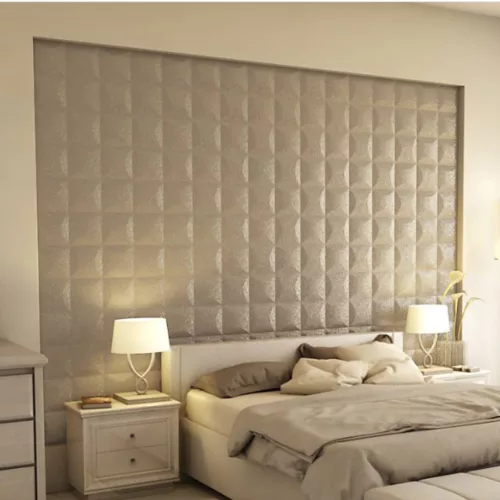 Blancas 3D falpanel 40x40cm - havanna barna