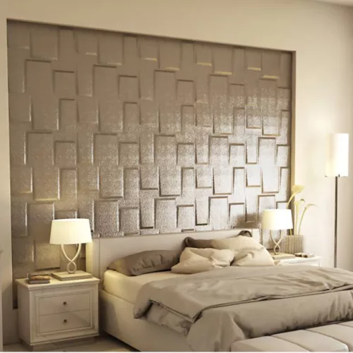 Bonete 3D falpanel 60x60 cm - havanna barna