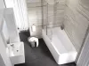 10° akrilkád 170x100 balos fehér