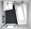 10° akrilkád 160x95 balos fehér