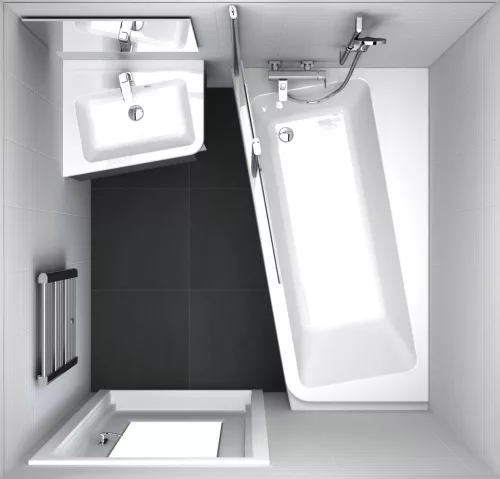 10° akrilkád 160x95 balos fehér