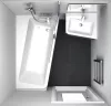 10° akrilkád 160x95 jobbos fehér