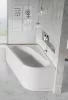 Chrome akrilkád 160x105 balos, fehér