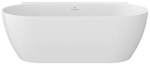 Freedom Wall II Tec 170x87, akrilkád, fehér, fehér/fekete/króm lefolyó