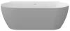 Freedom Wall II Tec 170x87, akrilkád, Smoke Grey/fehér, fehér/fekete/króm lefolyó