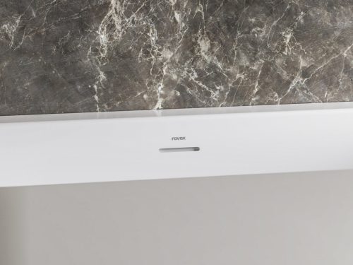 Freedom Corner II Tec 175x86 jobb, akrilkád, fekete/fehér, fekete/fehér/króm lefolyó