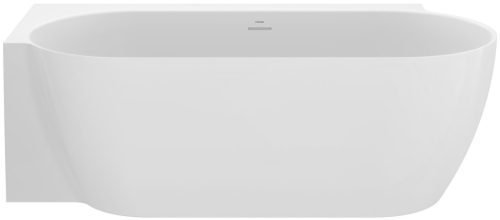 Freedom Corner II Tec 175x86 bal, akrilkád, fehér, fehér/fekete/króm lefolyó