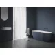 Freedom O Tec 170x77 akrilkád, Deepsea Blue/fehér szabadonálló, fehér/fekete/króm lefolyó