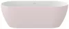 Freedom O Tec 170x77 akrilkád, Alabaster Pink/fehér szabadonálló, fehér/fekete/króm lefolyó