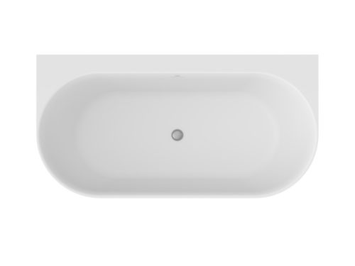 Freedom Wall Tec 170x87, akrilkád, Alabaster Pink/fehér, fehér/fekete/króm lefolyó