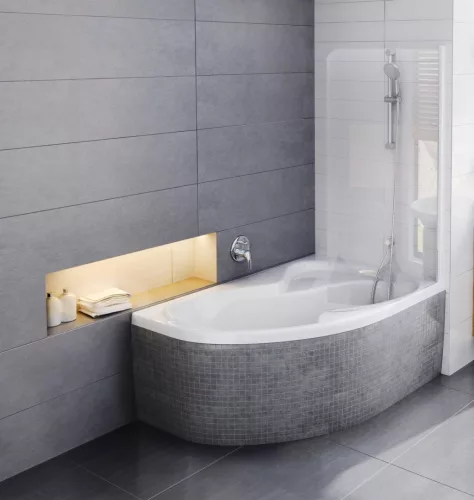 Rosa II 160x105 akrilkád  jobb (hófehér)