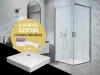 Comfort szögletes zuhanykabin slim 90x90 + zuhanytálca + szifon
