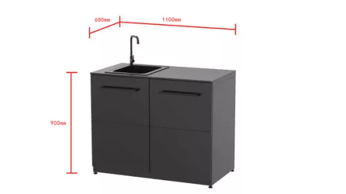 COZZE ELEMENT kültéri konyha modul mosogatóval 110 cm