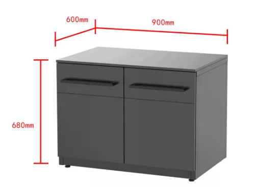 COZZE ELEMENT alacsony 2 részes kültéri konyha modul 90 cm