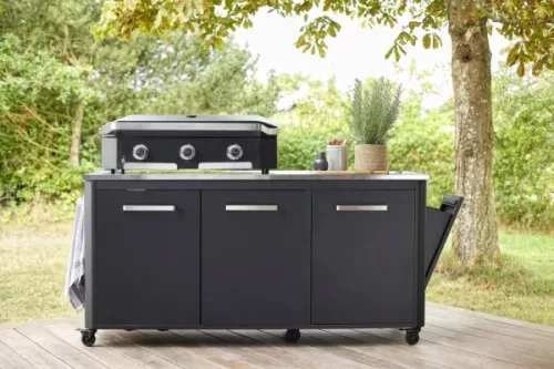 COZZE 3 részes kültéri konyha modul szemetessel