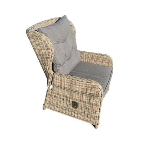Rattan étkező garnitúra (dönt. fotel 6db+asztal)Sz (CYH775W-1SZ)