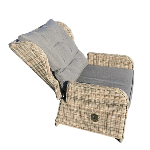 Rattan étkező garnitúra (dönt. fotel 6db+asztal)Sz (CYH775W-1SZ)