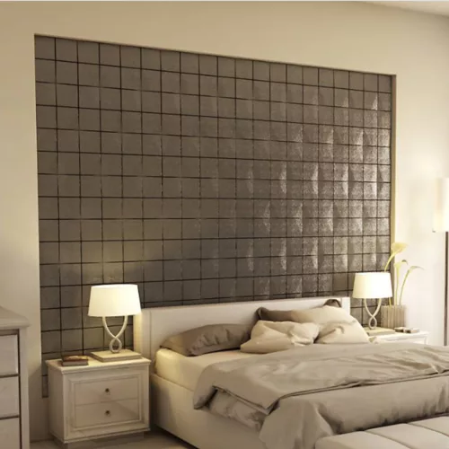 Cabaray 3D falpanel 40x40 cm - fénylő antracit