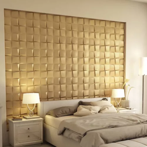 Camicero 3D falpanel - korona arany
