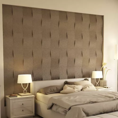 Cascade 3D falpanel 25x50cm - havanna barna
