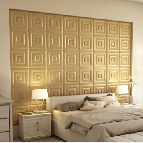 Cayambe 3D falpanel 40x40cm - korona arany