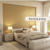 Collarada 3D falpanel 60x60cm -Korona arany