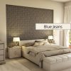 Collarada 3D falpanel 60x60cm - Blue Jeans