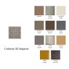 Collarada 3D falpanel 60x60cm - Ezüst szürke